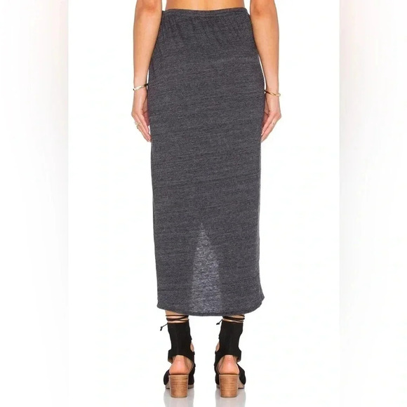 Revolve Nation Marnie Wrap Midi Skirt Knit High Rise Waist Grey Size XS - Picture 15 of 15